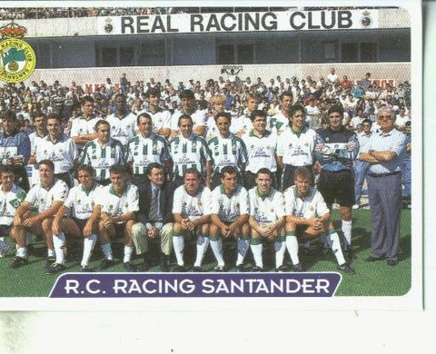 Cromos: Las fichas de la liga 95/96-Racing Santander: R.C.Racing