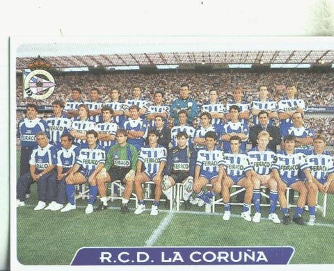 Cromos: Las fichas de la liga 95/96-Deportivo: R.C.D.La Coruña: equipo