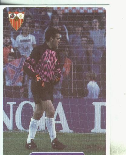 Cromos: Las fichas de la liga 95/96-Sevilla: Monchi