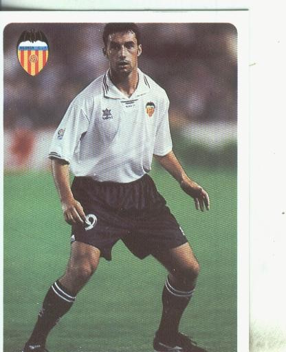 Cromos: Las fichas de la liga 95/96-Valencia: Sietes