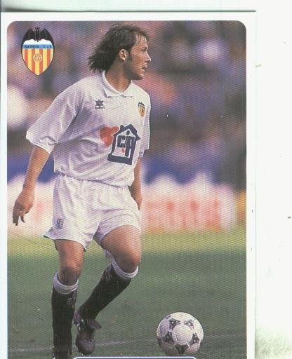 Cromos: Las fichas de la liga 95/96-Valencia: Mendieta