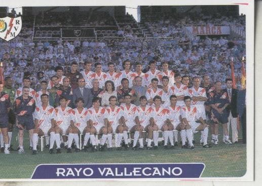 Cromos: Las fichas de la liga 95/96-Rayo Vallecano: Plantilla del Rayo Vallecano