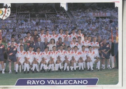Cromos: Las fichas de la liga 95/96-Rayo Vallecano: Plantilla del Rayo Vallecano
