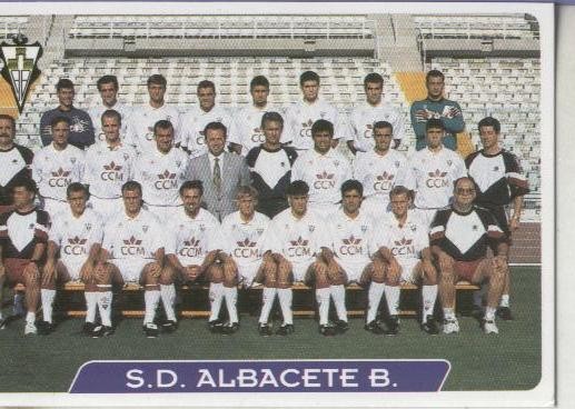 Cromos: Las fichas de la liga 95/96-Albacete: S.D.Albacete: plantilla