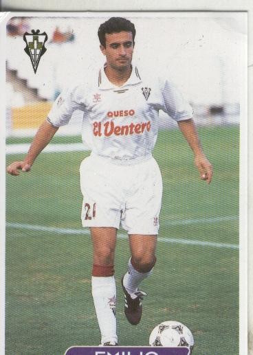 Cromos: Las fichas de la liga 95/96-Albacete: Emilio