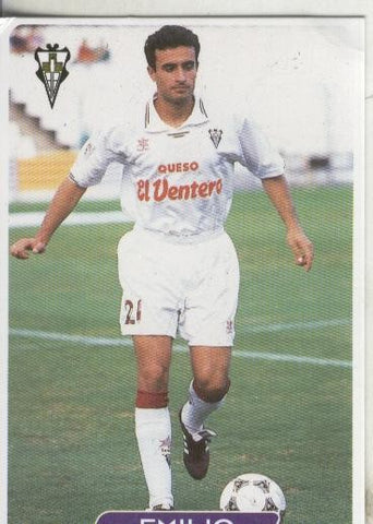 Cromos: Las fichas de la liga 95/96-Albacete: Emilio