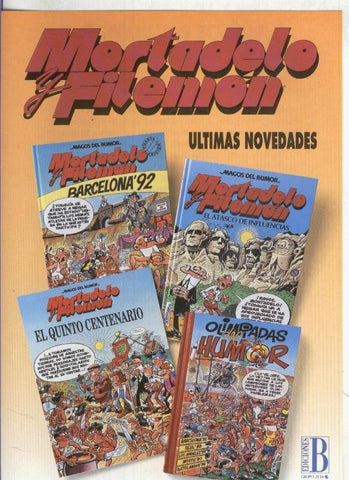 Folleto Propaganda Ediciones B: Mortadelo y Filemon