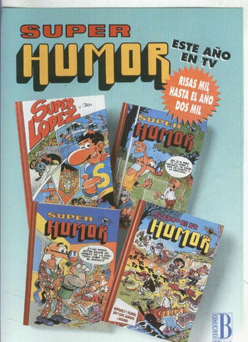 Folleto Propaganda Ediciones B: Super Humor