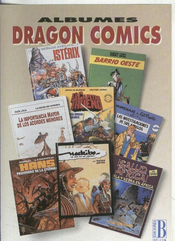 Folleto Propaganda Ediciones B: Albumes Dragon Comics