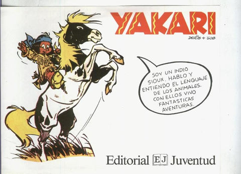 Folleto Propaganda Editorial Juventud: Yakari