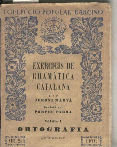 Exercicis de gramatica catalana, volumen I: Ortografia