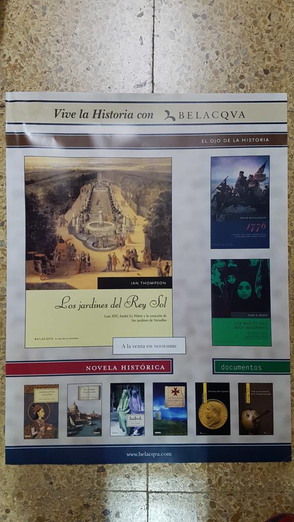 Poster Vive la historia con Belacqua: Novela Historica