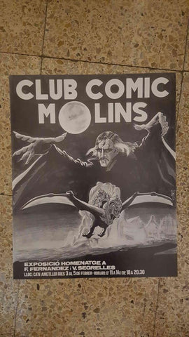 Poster Club Comic Molins: exposicion F.Fernandez y Segrelles