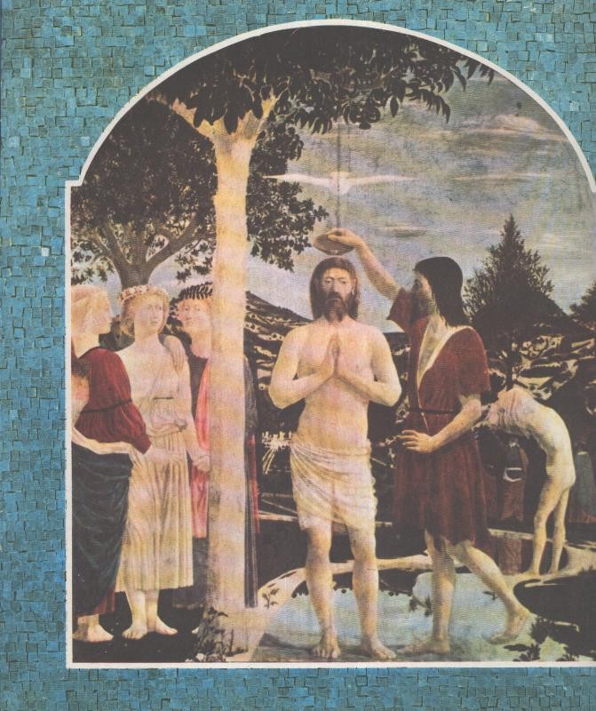 Historia de la Iglesia: Bautismo de Cristo de Piero della Francesca