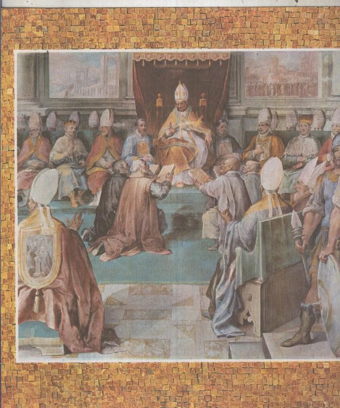 Historia de la Iglesia: Concilio de Viena, fresco de Juan Bautista Speranza