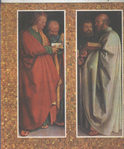 Historia de la Iglesia: Los Apostoles, Juan, Pedro, Pablo y Marcos de Durero