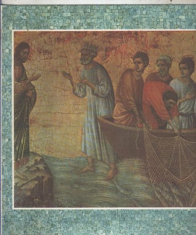 Historia de la Iglesia: La aparicion en el lago de Tiberiades de Duccio di Buoninsegna