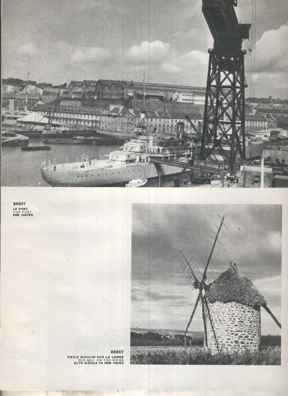Lamina: La Bretagne: Brest: Le Port y Moulin sur la lande