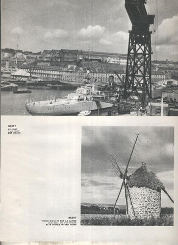 Lamina: La Bretagne: Brest: Le Port y Moulin sur la lande