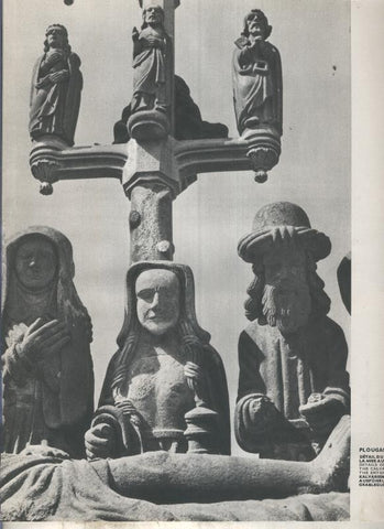 Lamina: La Bretagne: Plougastel: Detail du calvaire