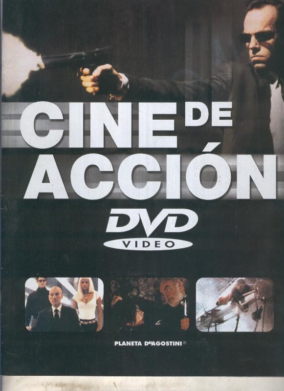 Cine de accion DVD video, folleto promocion