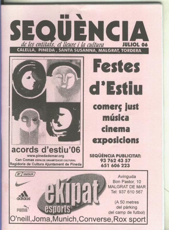 Sequencia julio 2006