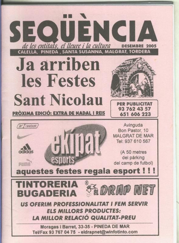 Sequencia Desembre 2005