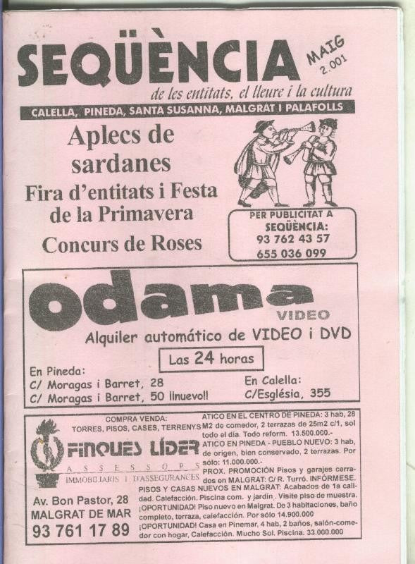 Sequencia maig 2001