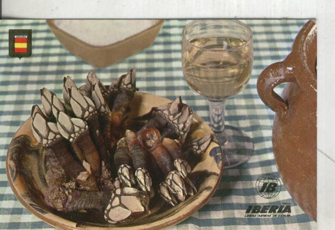 Postal 4410 : Iberia: Platos tipicos numero 75: Percebes
