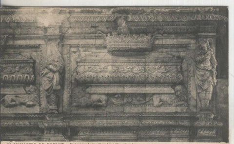 Postal B/N 0190 : Monastir de Poblet: Exterior de les Cambres Sepulcrals