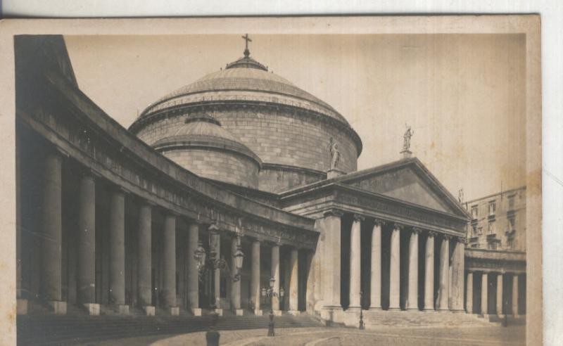 Postal  B/N 0153 : Piazza del Plesbicito en Napoli-Italia