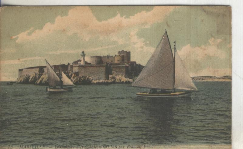 Postal  coloreada de epoca  0141 : Marseille: Le chateau de It