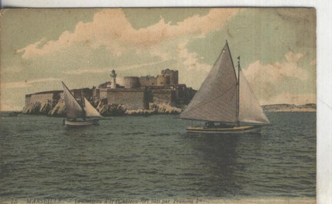 Postal  coloreada de epoca  0141 : Marseille: Le chateau de It