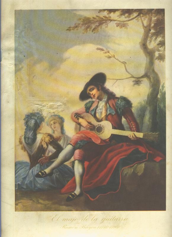Lamina 11 para enmarcar: El majo de la guitarra