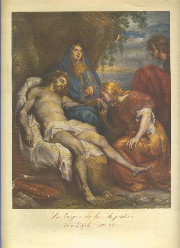Lamina 12 para enmarcar: La Virgen de las Angustias de Van Dyck