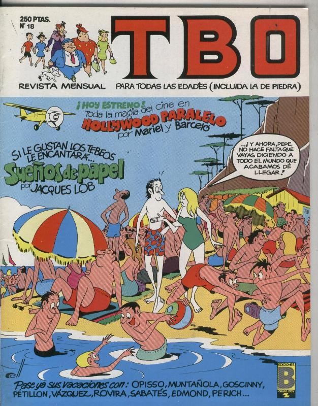 TBO de Ediciones B numero 018: portada de Coll