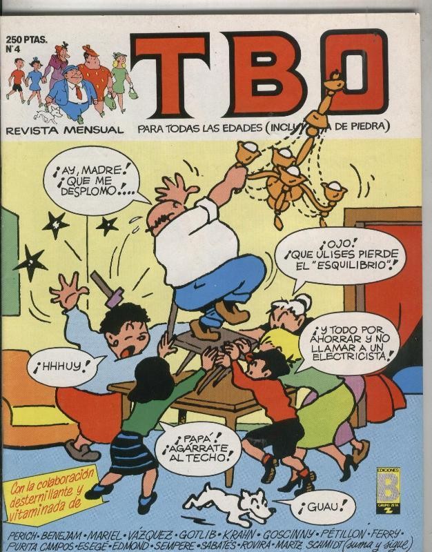 TBO de Ediciones B numero 004: portada de Benejam (familia Ulises)