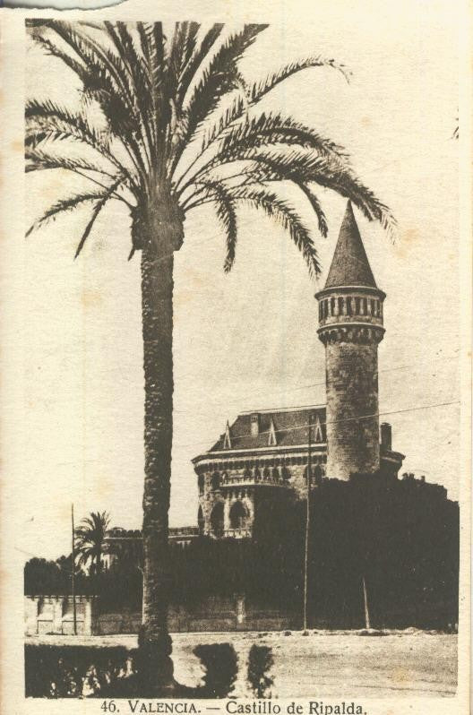 Postal B/N 0205 :  Castillo de Ripalda en Valencia