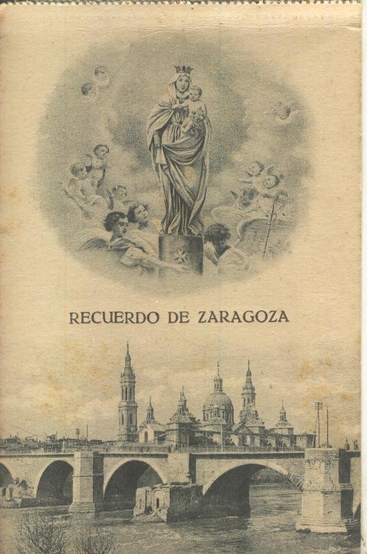 Postal B/N 0206 :  Recuerdo de Zaragoza