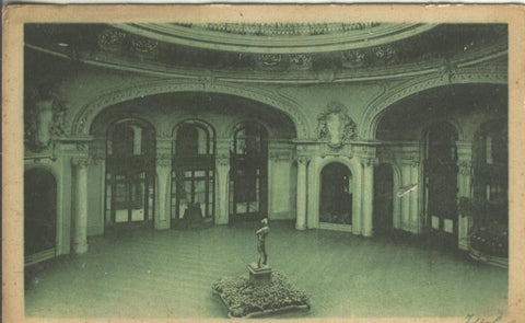Postal B/N 0222 : Le Hall du Casino de Vichy