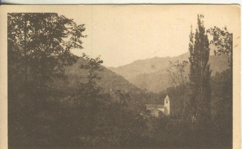 Postal B/N 0225 : La vall de Montsoli Nou de S.Hilari Sacalm, fototipia Thomas