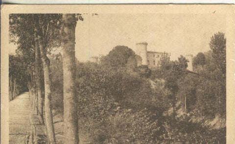 Postal B/N 0231 : Cami i Castell de Montsolis de Sant Hilari Sacalm, fototipia Thomas
