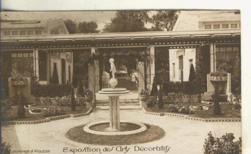 Postal B/N 0232 : Exposition des Arts Decoratifs, Vacherot & Riousse Arch