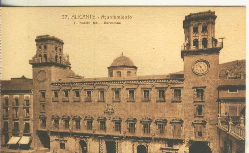 Postal B/N 0249 : Ayuntamiento de Alicante