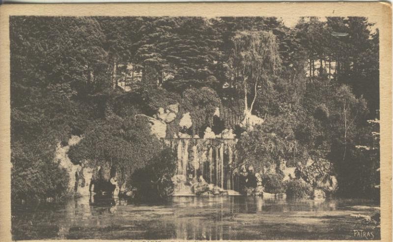 Postal B/N 0258 : Le Cascade en Bois de Boulogne en Paris