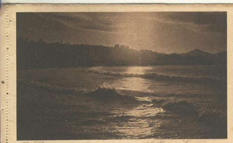 Postal B/N 0264 : La playa en invierno de San Sebastian