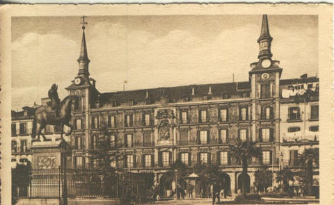 Postal B/N 0268 : Plaza Mayor de Madrid