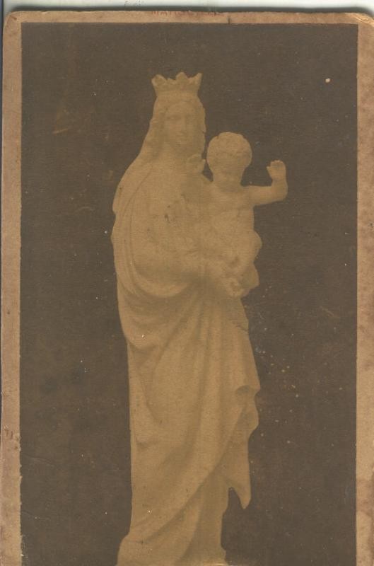 Postal B/N 0275 : Imagen de Virgen con Niño