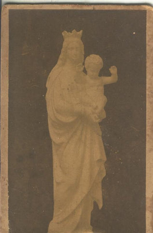 Postal B/N 0275 : Imagen de Virgen con Niño