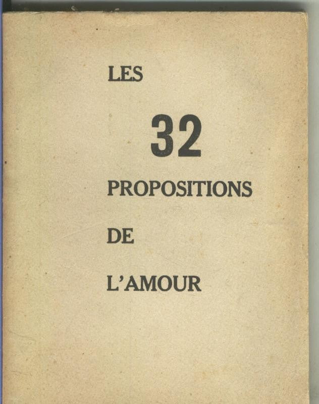 Les 32 propositions de L,Amour